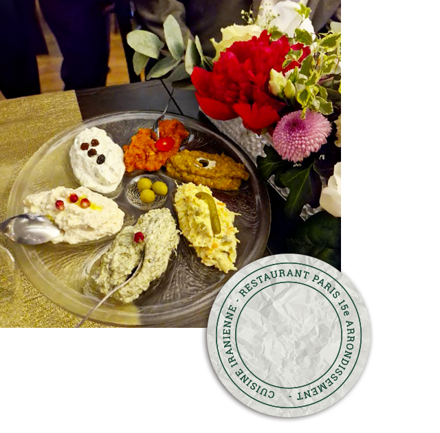 Chapeau - Restaurant iranien Paris 15 - Restaurant convention Paris 15